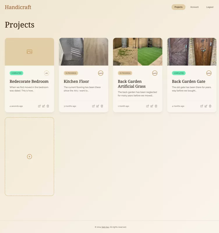 Screenshot of Handicraft